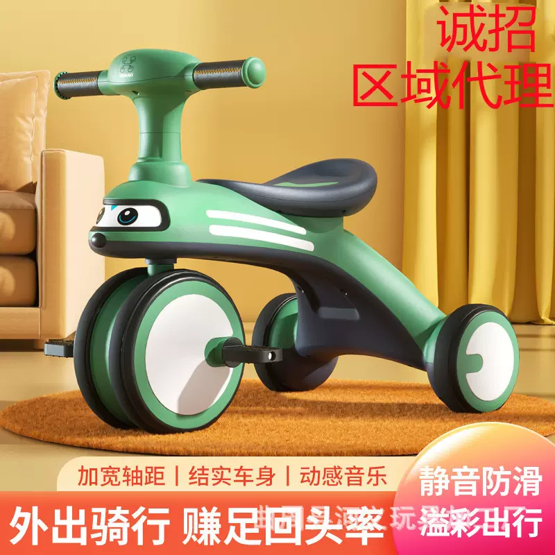 儿童三轮车脚踏车一件代发推车骑行车轻便宝宝滑行1-6岁高景观