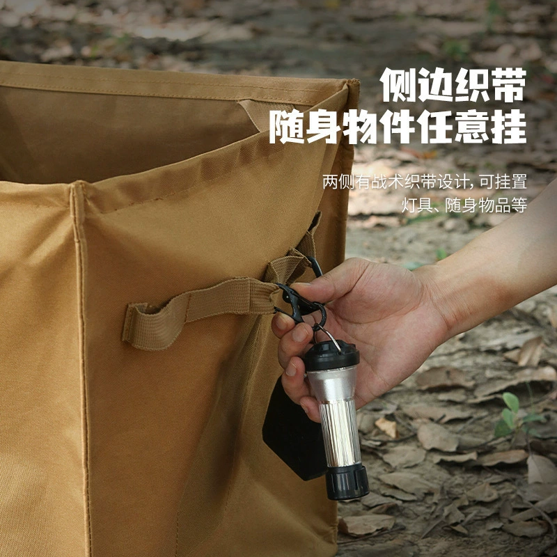 Travel folding garbage can for camping, equipment, handheld storage box, capacious foldable storage system