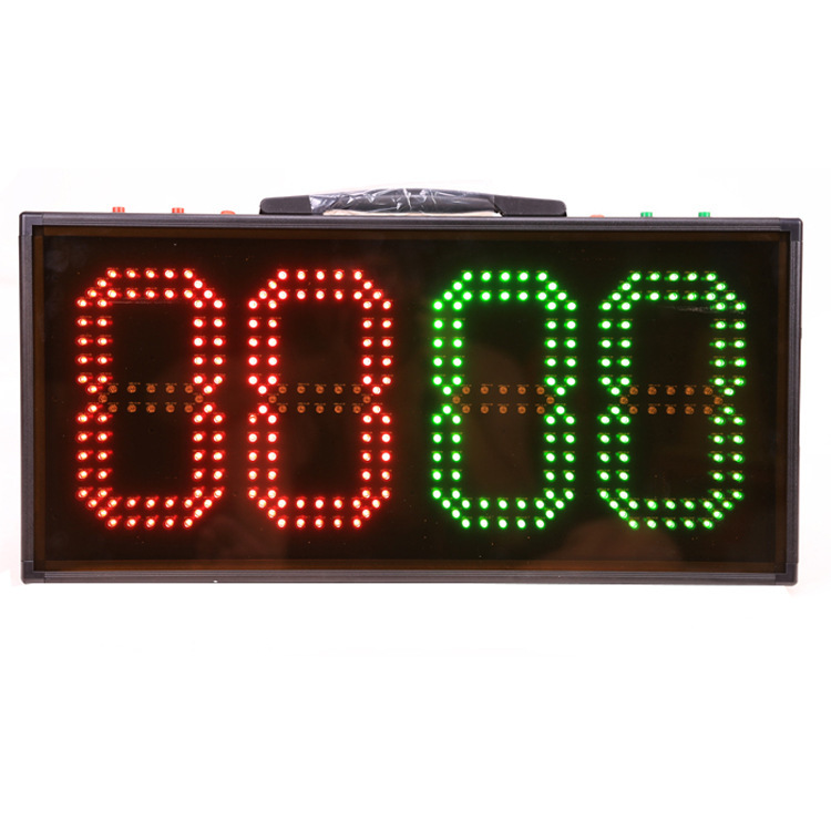 Electronic Football Substitution Board with Single-Sided and Double-Sided Display, 4-Digit Led Large Screen Display for Football Training and Competition Equipment