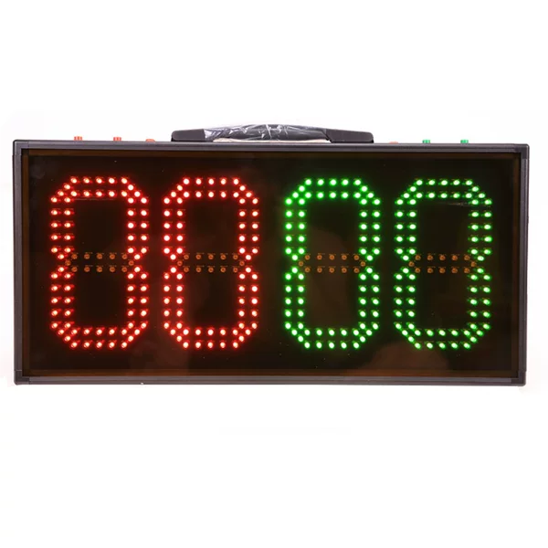 Electronic Football Substitution Board with Single-Sided and Double-Sided Display, 4-Digit Led Large Screen Display for Football Training and Competition Equipment