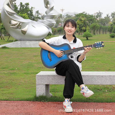 Acoustic Guitar 38 beginner Ballad guitar Novice men and women student Practice Guitar factory Direct sale Could have