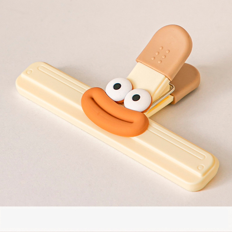 Clip de sellado de alimentos en forma de T de cocina, empaque de bocadillos de papas fritas, clip de sellado fuerte, clip de sellado de bolsa de plástico a prueba de fugas y humedad