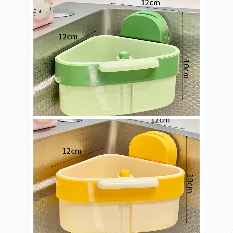 三角吸盘水槽沥水篮家用厨房食物残渣过滤篮水果清洗滤水篮可挂式|undefined