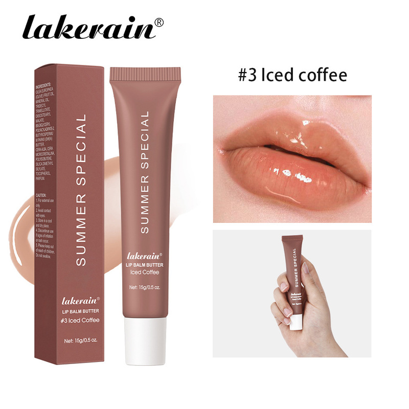 Lakerain サマーバター リップクリーム 乾燥してひび割れた唇に潤いを与える着色リップクリーム|undefined