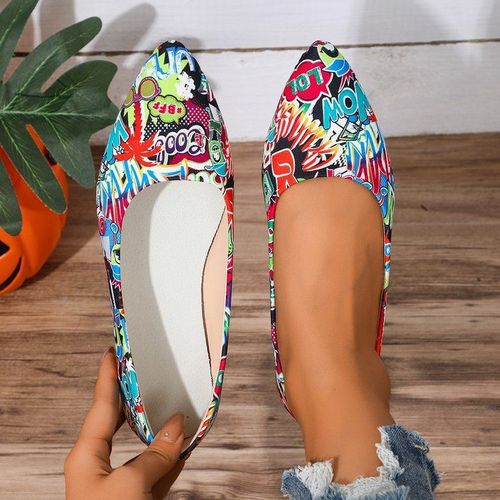 Spring and Autumn Rough Sole Pointed Flat Mouth Children's Single Shoes Large Size Leisure Work Women's Shoes