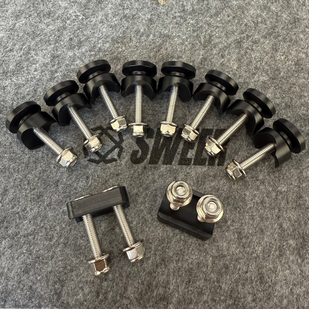 Universal Motorcycle Tail Box Buckle Aluminum Alloy Bottom Screw Kit Tail Box Accessories Kit Brand New Motorcycle Tail Box Accessories Kit