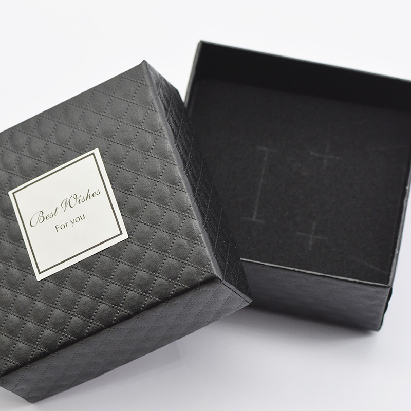 Best wishes for you, a small black box for jewelry and gifts 