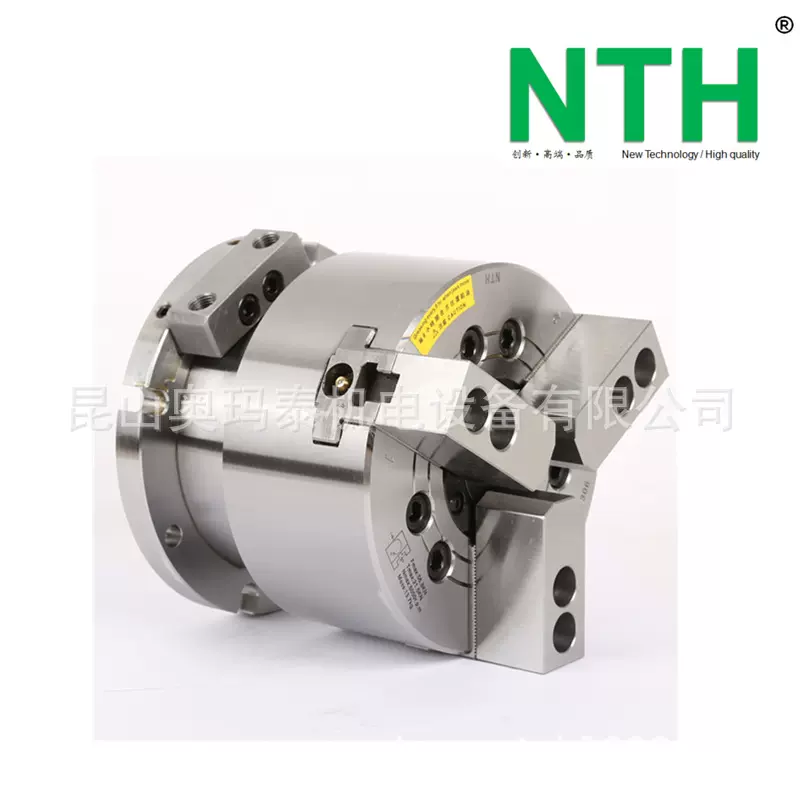 二爪三爪中空中实立式夹头 油压气压共用动力卡盘 国产立式座