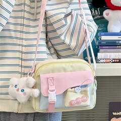 儿童女童外出斜挎包布2025新款超火包包大童女孩洋气可爱小挎包女