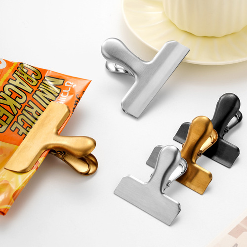 Food clip stainless steel seal clip kitchen clip snack bread clip food seal clip tea preservation snack clip