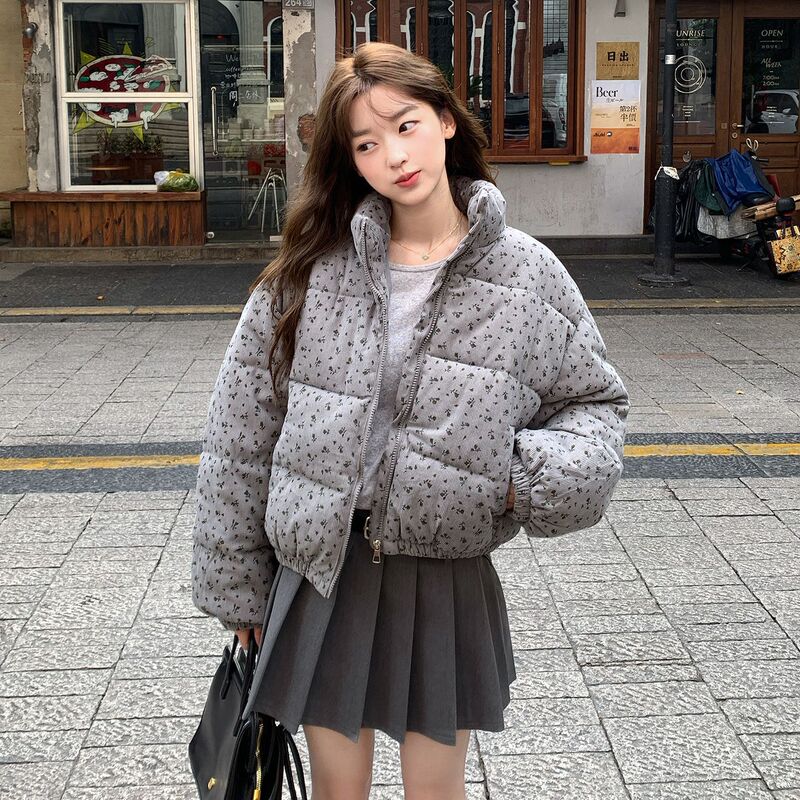 2026 New Winter Super Stylish down Cotton Jacket for Female Students, Petite Polka Dot Short Cotton Coat for Women 2026 New Winter Super Stylish down Cotton Jacket for Female Students, Petite Polka Dot Short Cotton Coat for Women
