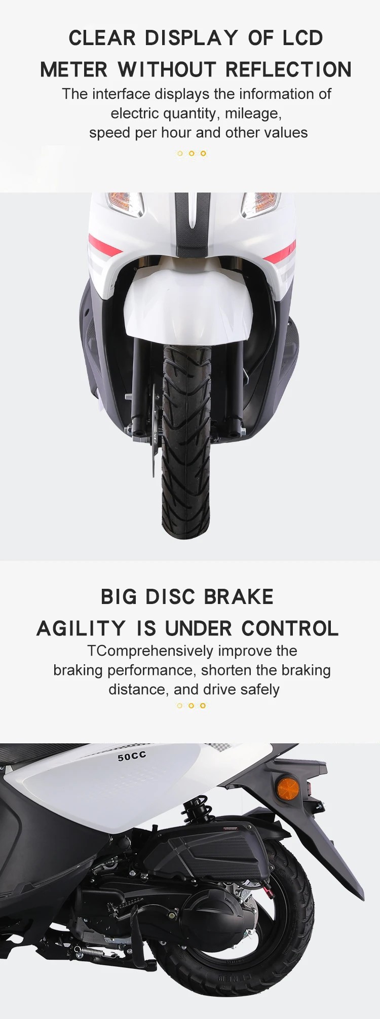 New Year's Eve Cross-Border Export Gog Motorcycle 150Cc Adult Oil Vehicle Fuel-Saving Scooter Can Be Wholesaled