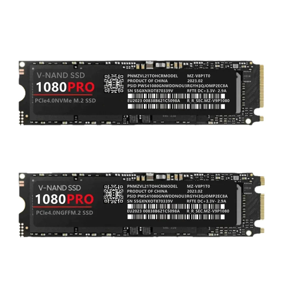NVMe M.2 2280 PCIe 4.0 SSD 1080PRO, 1/2/4 ТБ, до 7 450/6 900 МБ/с, совместим с PS5