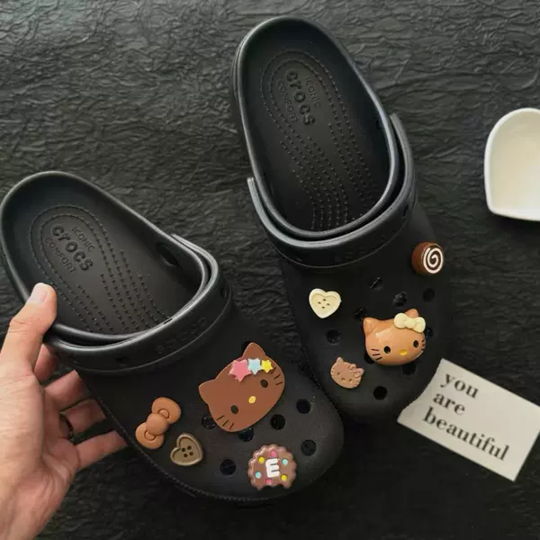 Three-color star KT cat shoe buckle [8 pills]