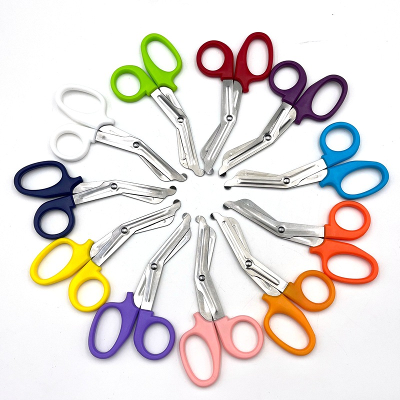 Ciseaux médicaux en acier inoxydable crantés pour urgences_voghion.com