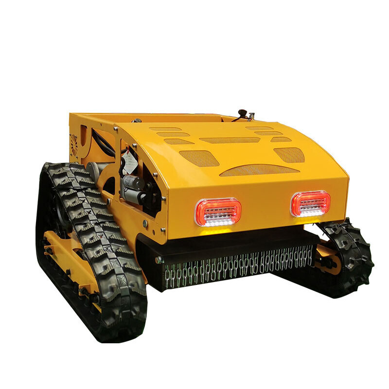 Máquina de corte de césped inteligente de control remoto de huerto CE certificación de gasolina de cuatro tiempos cortadora de césped tipo rastra