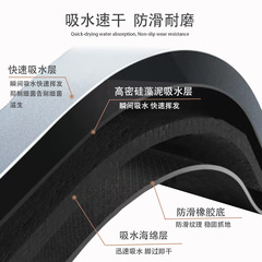 Diatomaceous Earth Soft Pad Bathroom Entrance Mat Absorbent Door Mat Shower Non-Slip Foot Mat Quick Dry Mat