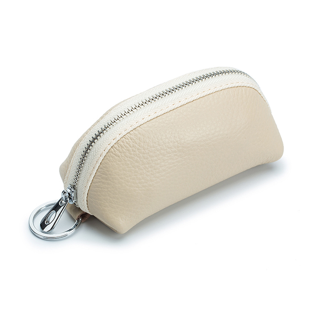 Caso clave coche de casa de las mujeres de gran capacidad de cuero genuino multifuncional de cuero suave de las mujeres monedero pequeño bolso de la llave mini