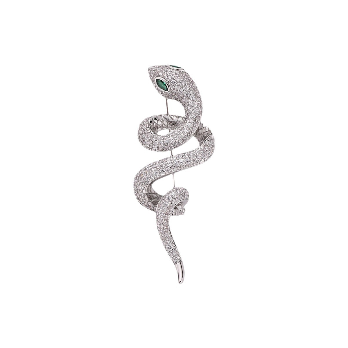 Año de la serpiente alrededor del broche de la serpiente femenina moda simple y exquisita personalidad temperamento elegante broche de pecho de la serpiente accesorios image 6