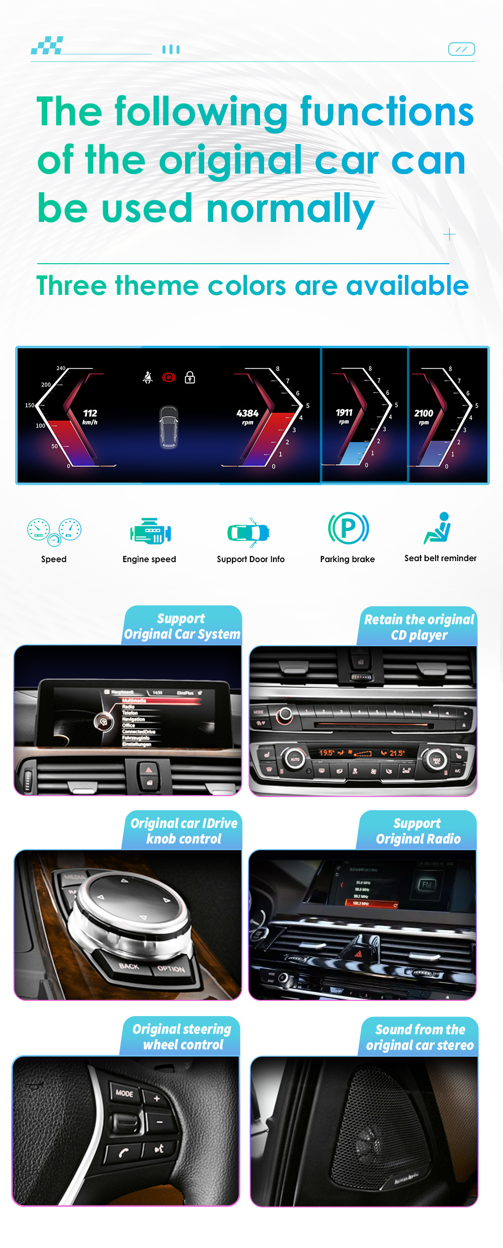 10.25inch Android Large Screen Suitable for 06-12 Bmw 1 Series E88 E82 E81 E87 Car Navigator