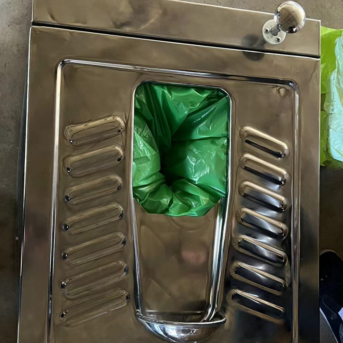 自产自销打包式蹲便器厕所免水型厕所不锈钢蹲便器