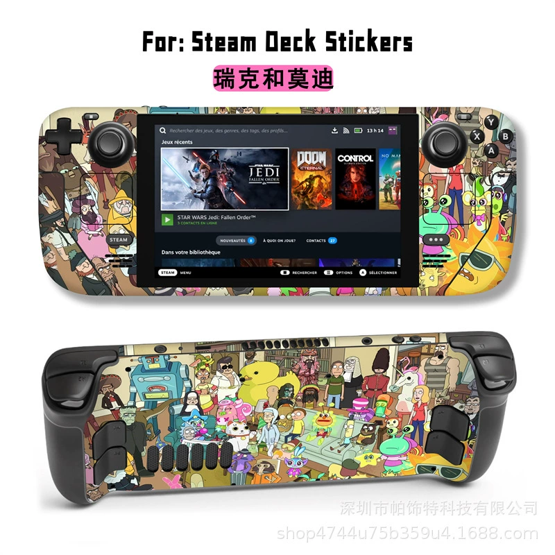 Подходит для наклейки Steam Deck, наклейка на Steam Deck Patch, Steam Panda, вручную, персональный пиксель