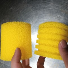 水槽フィルタースポンジ粗細穴黄色フィルター綿松宝閩江メーカーオリジナル