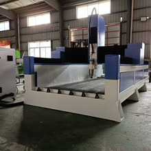 平面圆柱石材雕刻机四轴联动立体浮雕墓碑刻字狮子龙柱三维雕刻机