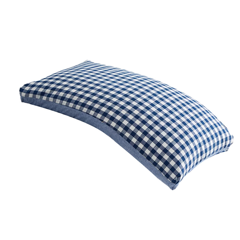 Almohada cervical de algodón lavado de algodón, cáscara de trigo sarraceno, almohada especial para dormir, dormitorio de estudiantes en casa, cabeza entera individual