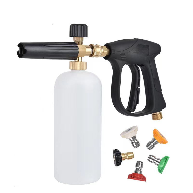 High-pressure washer PA pot universal spray gun, household high-pressure car washer nozzle, PA foam pot, complete set of spray pots for cars