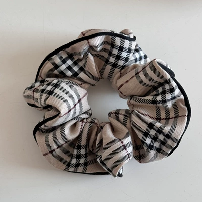 Saç üçün rezinlər Square Hair Ring Simple All-match - rice-plaid-intestine-circle