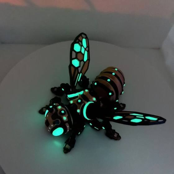 3D printer A bee Cyber toy mechanical bee ornaments luminous bee decorations