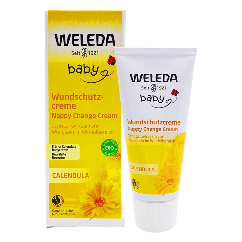 Немецкий Weleda Veled Baby Крем для бедер Календула Крем для новорожденных от бедер 75 мл