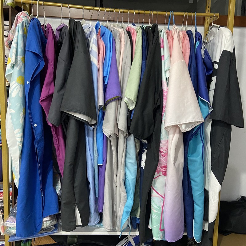 Handle bathrobe without pattern