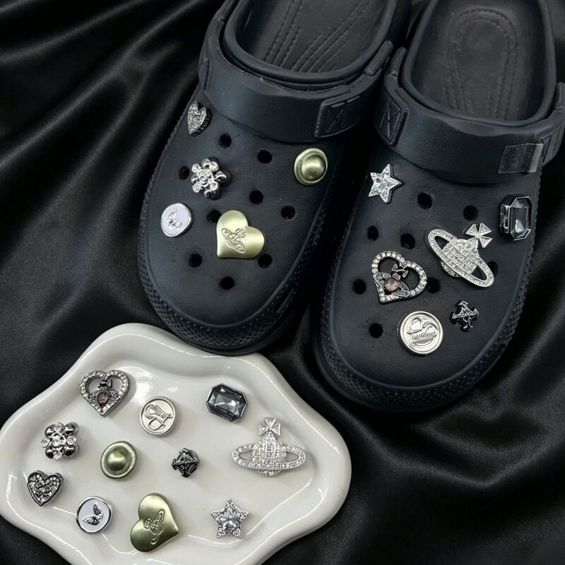 Adapt Cros Hole Shoes Flower Shoe Buckle Accessories Lost Saturn Series Detachable DIY Jewelry
