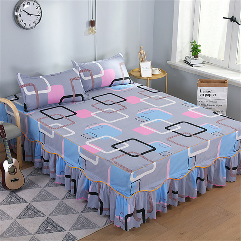 Una sola cubierta de cama de color sólido cubierta de cama de cama coreana sábanas de cama 1 m 1.5 / 2.0 m