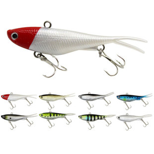 Luya bait lead Fish Soft Bait simulation Luya fake bait bionic bait fishing gear bait 95mm21g fork tail lead fish