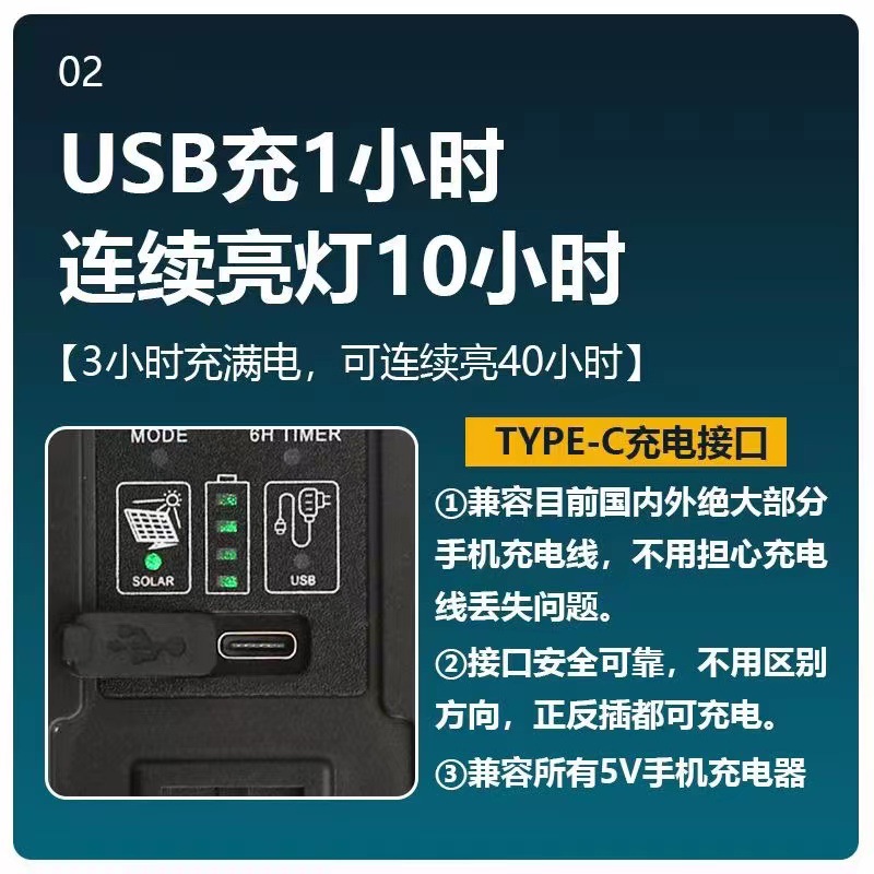 窗帘灯LED星月太阳能星星灯庭院装饰圣诞节日灯跨境户外露营彩灯详情21