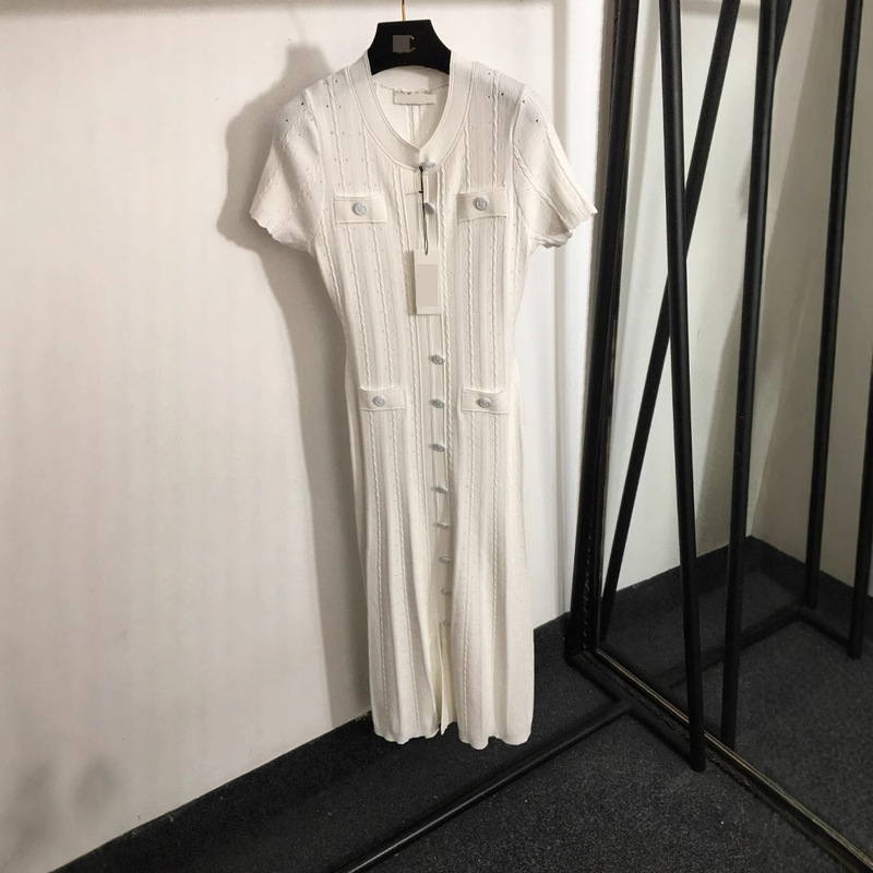 2025 Autumn/Winter Nanyou S Home Early Autumn Short Sleeve Fairy Dress Thin Short Sleeve Over-The-Knee Long Dress Age-Reducing Trendy Style for Women