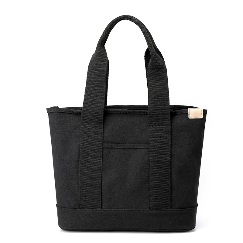 Bolso pequeño bolso de mano con cremallera Bolso japonés de múltiples capas bolso de lona Bolso pequeño portátil de almacenamiento fresco