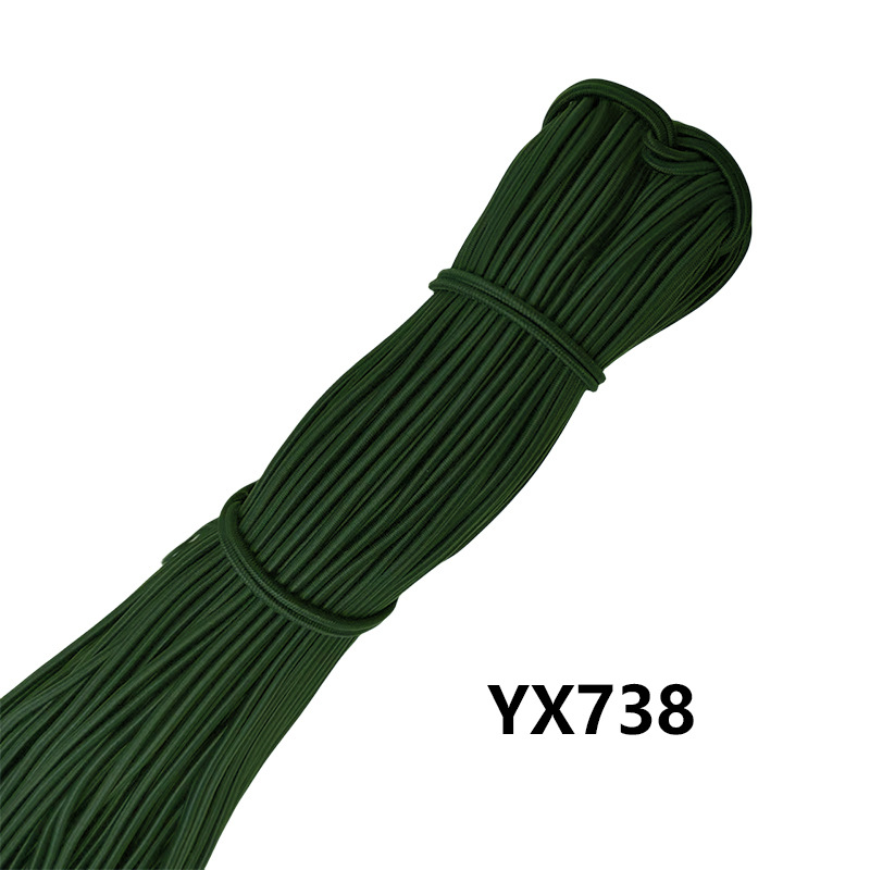 Cordón Elástico Redondo 2.5mm de Látex y Caucho, Alta Elasticidad, para Accesorios de Ropa image 55