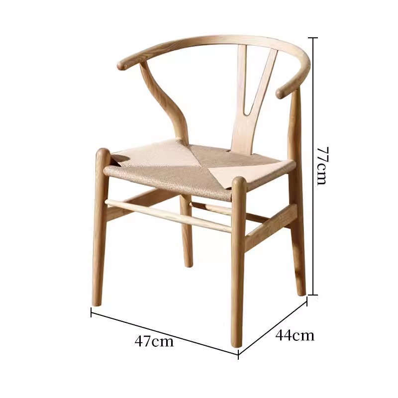 Silla de comedor de madera maciza para restaurante
