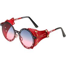S 19656 Metal Punk Round Frame Sunglasses �������̫����