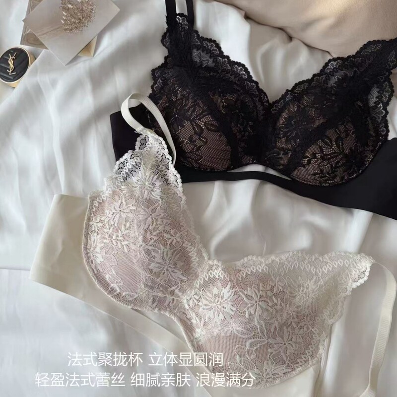 Sexy Lingerie for Women, French Lace, Small Bust, Push-Up, Deep V, Enhancing, Wireless, Side Breast Collection, New Bra Style Sexy Lingerie for Women, French Lace, Small Bust, Push-Up, Deep V, Enhancing, Wireless, Side Breast Collection, New Bra Style
