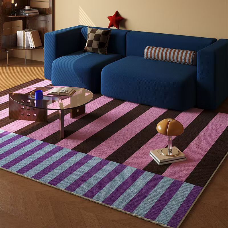 Retro Living Room Carpet, Sofa Coffee Table Floor Mat, Large Area Full Coverage, Home Bedroom Bedside Rug, Study Room Non-Slip Floor Mat