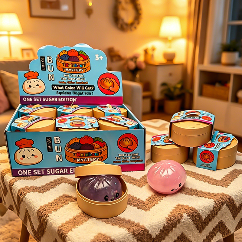 [ordinary style] pinch buns 8.5cm - single random [take 12 pieces with display box]
