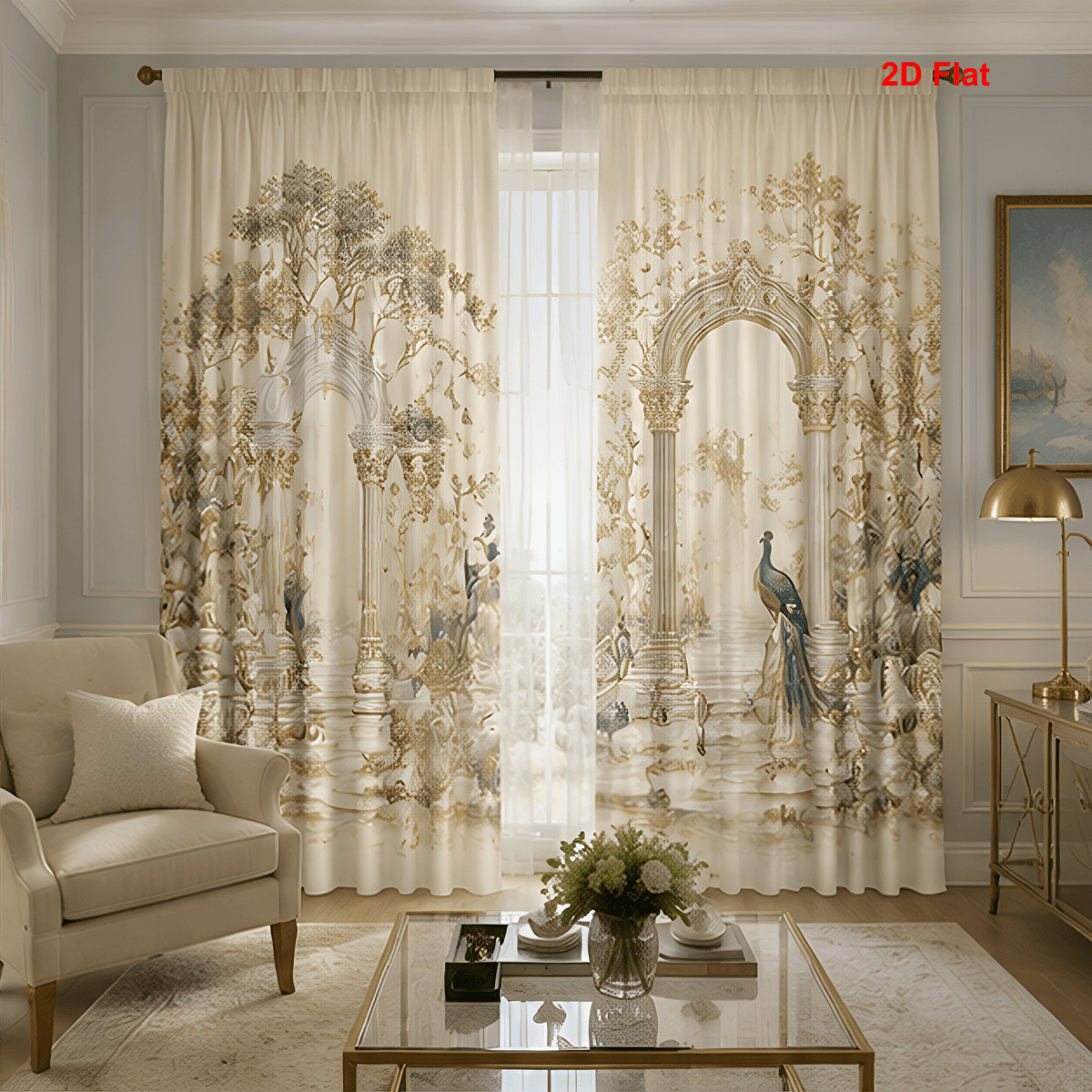 Cortina POD personalizada transfronteriza sala de estar para diseñar cortinas de impresión digital cortinas de decoración europea y americana cortina de tela gruesa image 10
