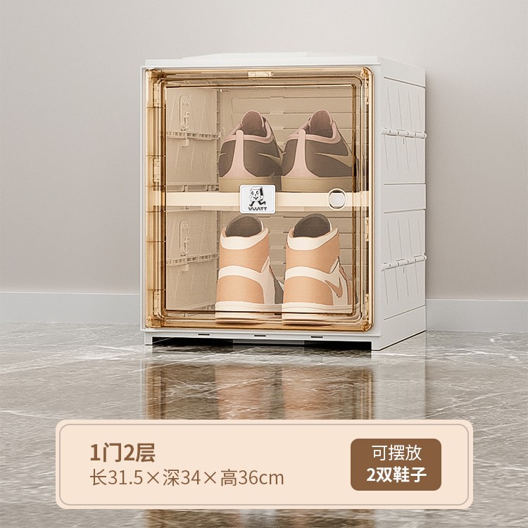 Zapatero integrado de lujo ligero, instalación gratuita, desmontaje, zapatero plegable Pooh Tutu, caja de almacenamiento de apartamento pequeño, armario de almacenamiento