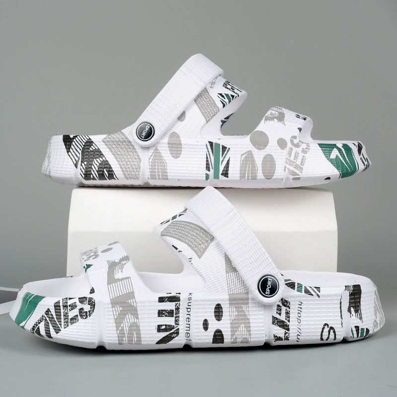 Трансграничные тапочки для мужчин летом на открытом воздухе носить мягкие подошвы и фекалии