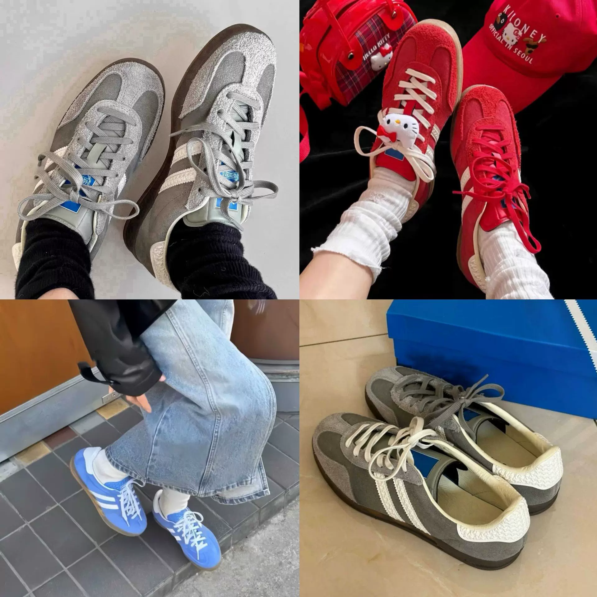 美式复古德训鞋女2025新款平底百搭运动休闲低帮板鞋真皮阿甘女鞋